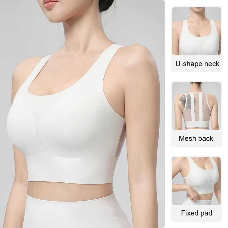 Quick Dry Underwear - ヨガベスト女性夏ワンピースヨガウェアトップ美しいバックフィットネススポーツブラ通気性速乾性スポーツ下着