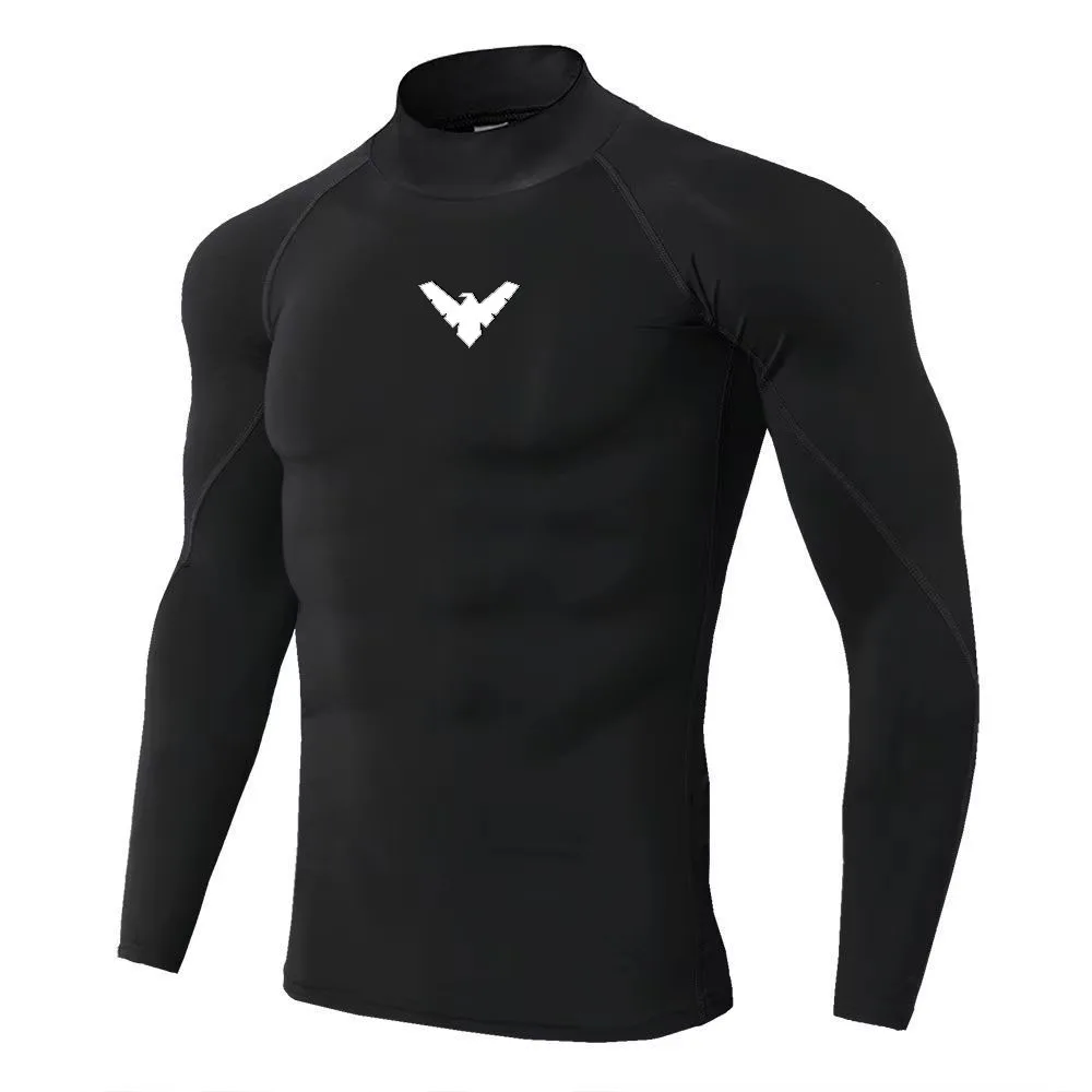 メンズスポーツTシャツ、速乾性、ボディビルディング、ランニン - Quick Dry Underwear のレビューと価格