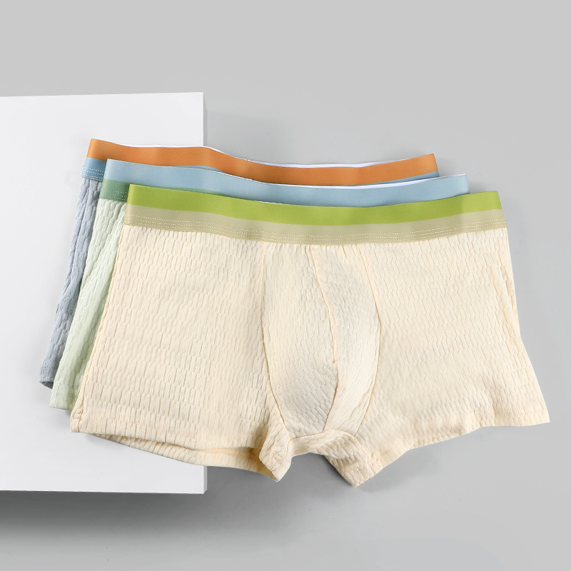 メンズ用コットン下着3枚セット、夏用薄手トレンドボクサーパン - Boxer Brief Pack Cotton のレビューと価格