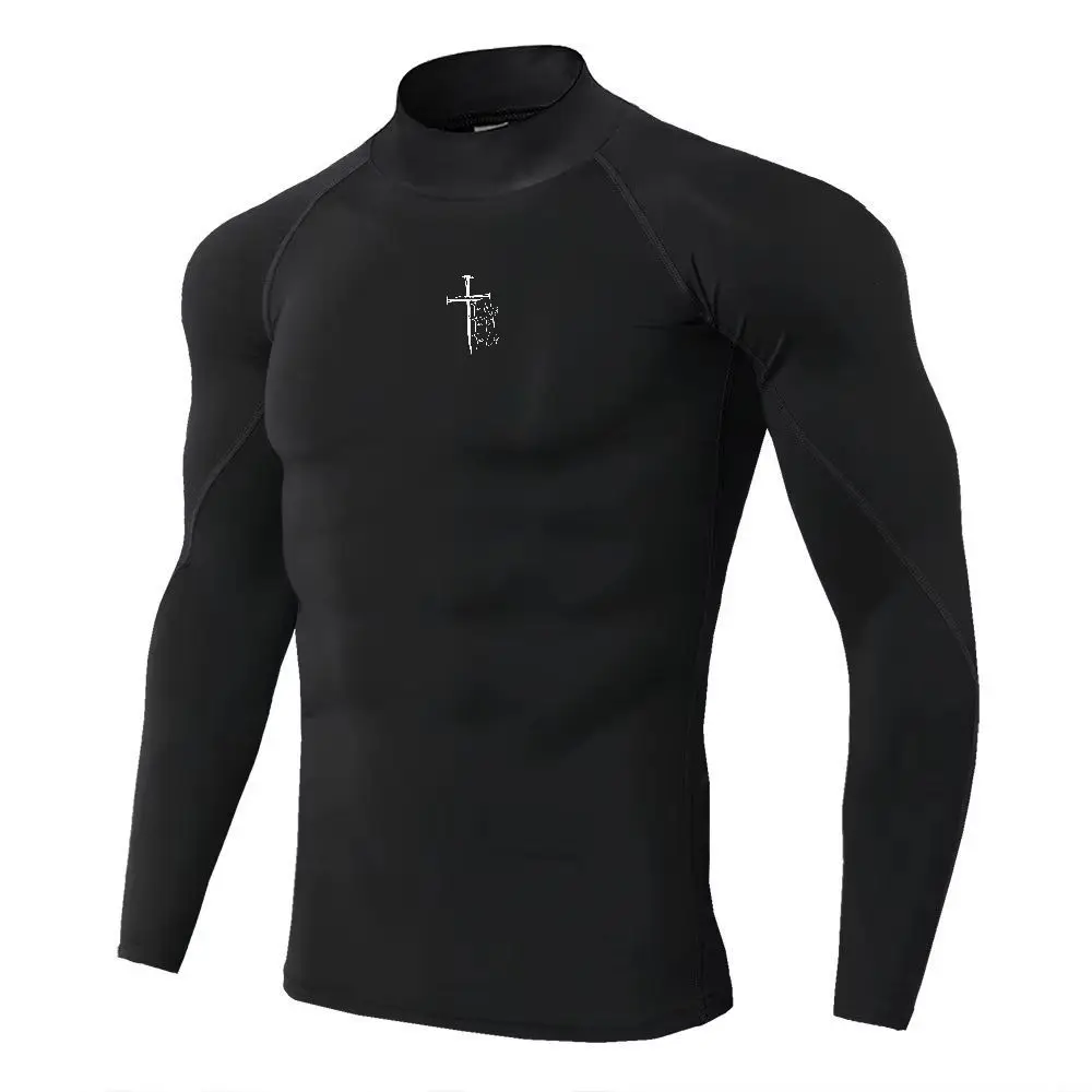 メンズスポーツTシャツ、速乾性、ボディビルディング、ランニン - Quick Dry Underwear のレビューと価格