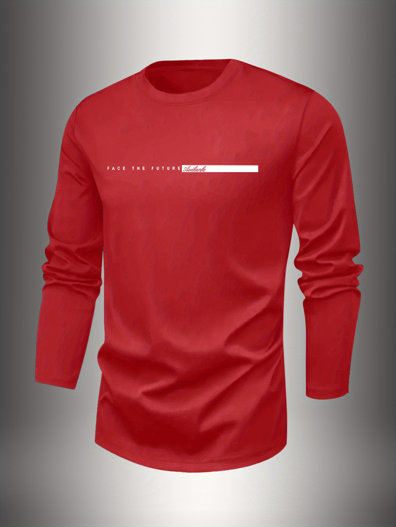 100%コットン メンズ クルーネック 長袖Tシャツ ルーズ - Undershirt Crew Neck のレビューと価格