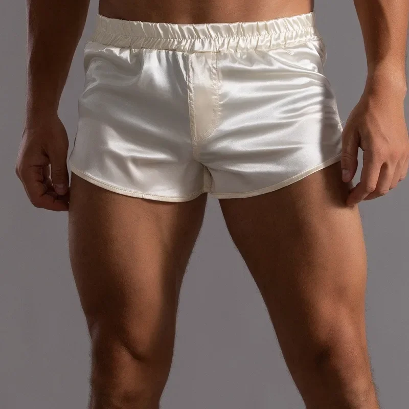 男性用の通気性ボクサーショーツ,睡眠用の靴下,氷のようなシル - Boxer Shorts Modal のレビューと価格