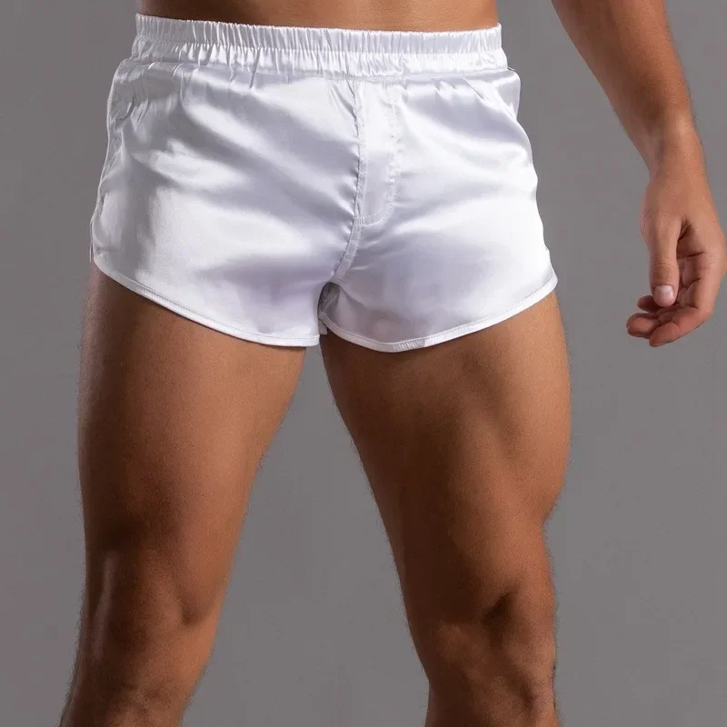 男性用の通気性ボクサーショーツ,睡眠用の靴下,氷のようなシル - Boxer Shorts Modal のレビューと価格