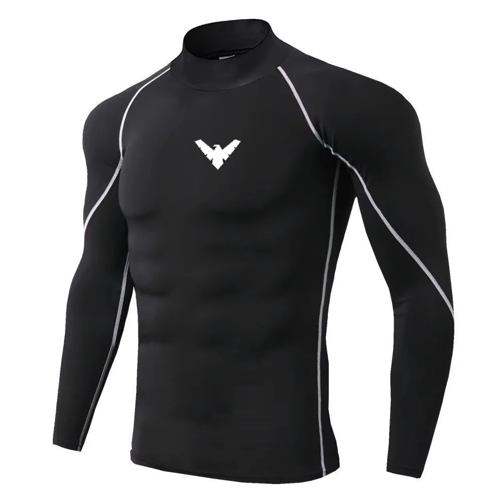 メンズスポーツTシャツ、速乾性、ボディビルディング、ランニン - Quick Dry Underwear のレビューと価格